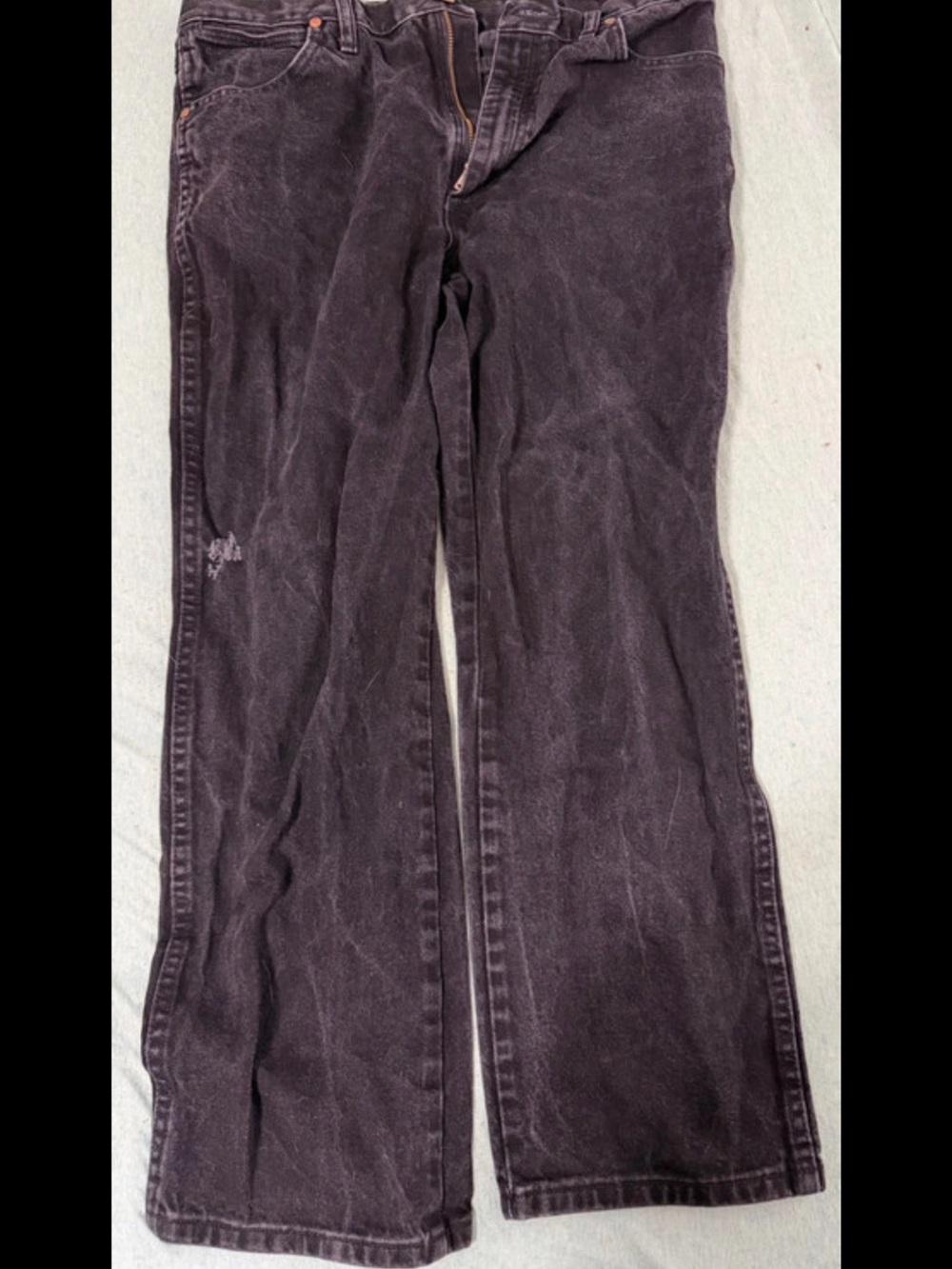 Wrangler Black Washed Flare Jeans
